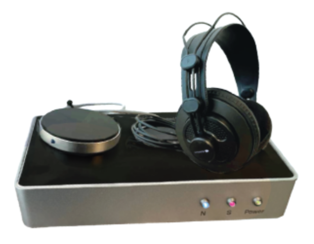 Vector NLS system with specialised headphones and Q-Cup witness accessory